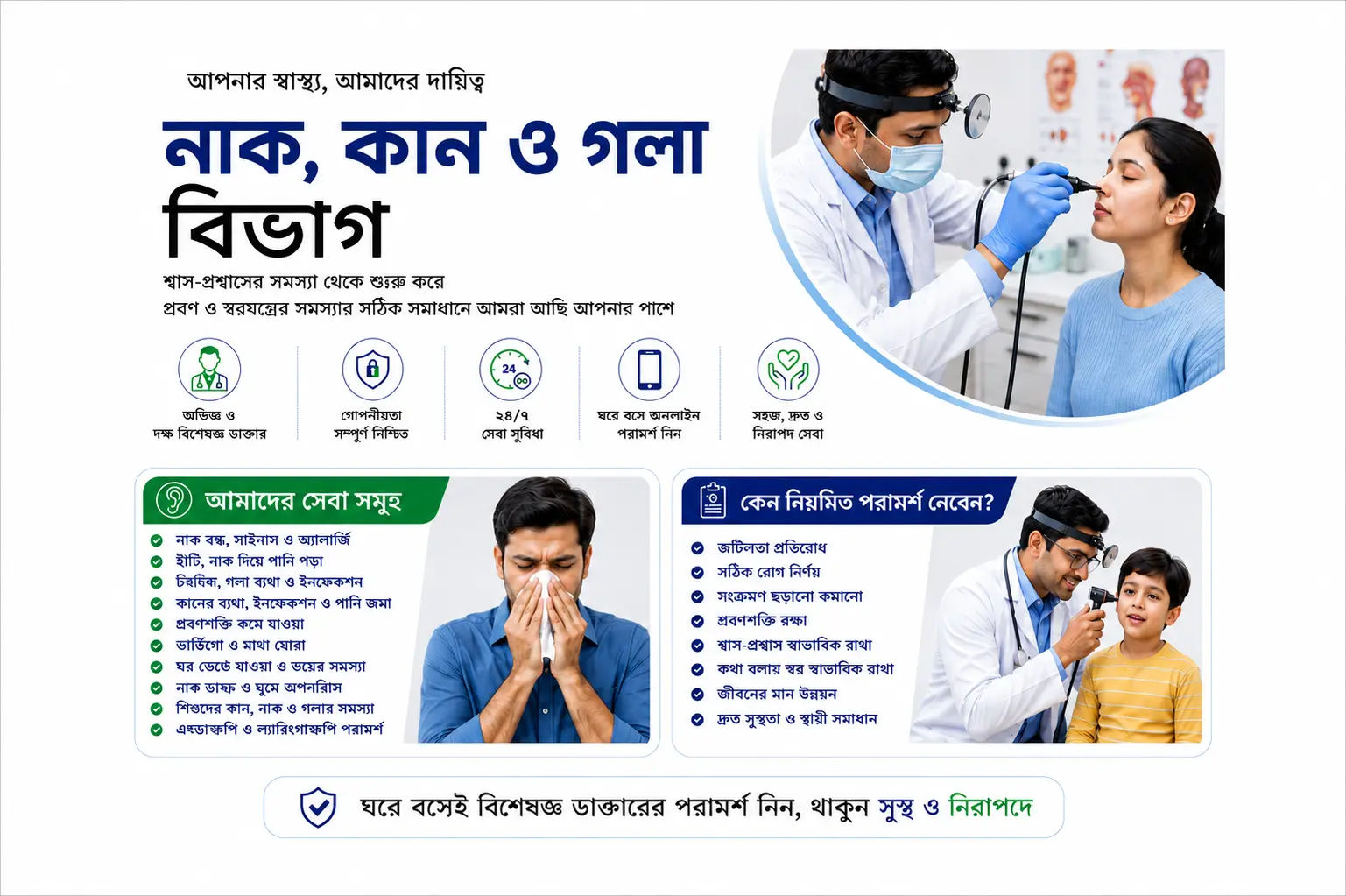 নাক কান ও গলা বিভাগ